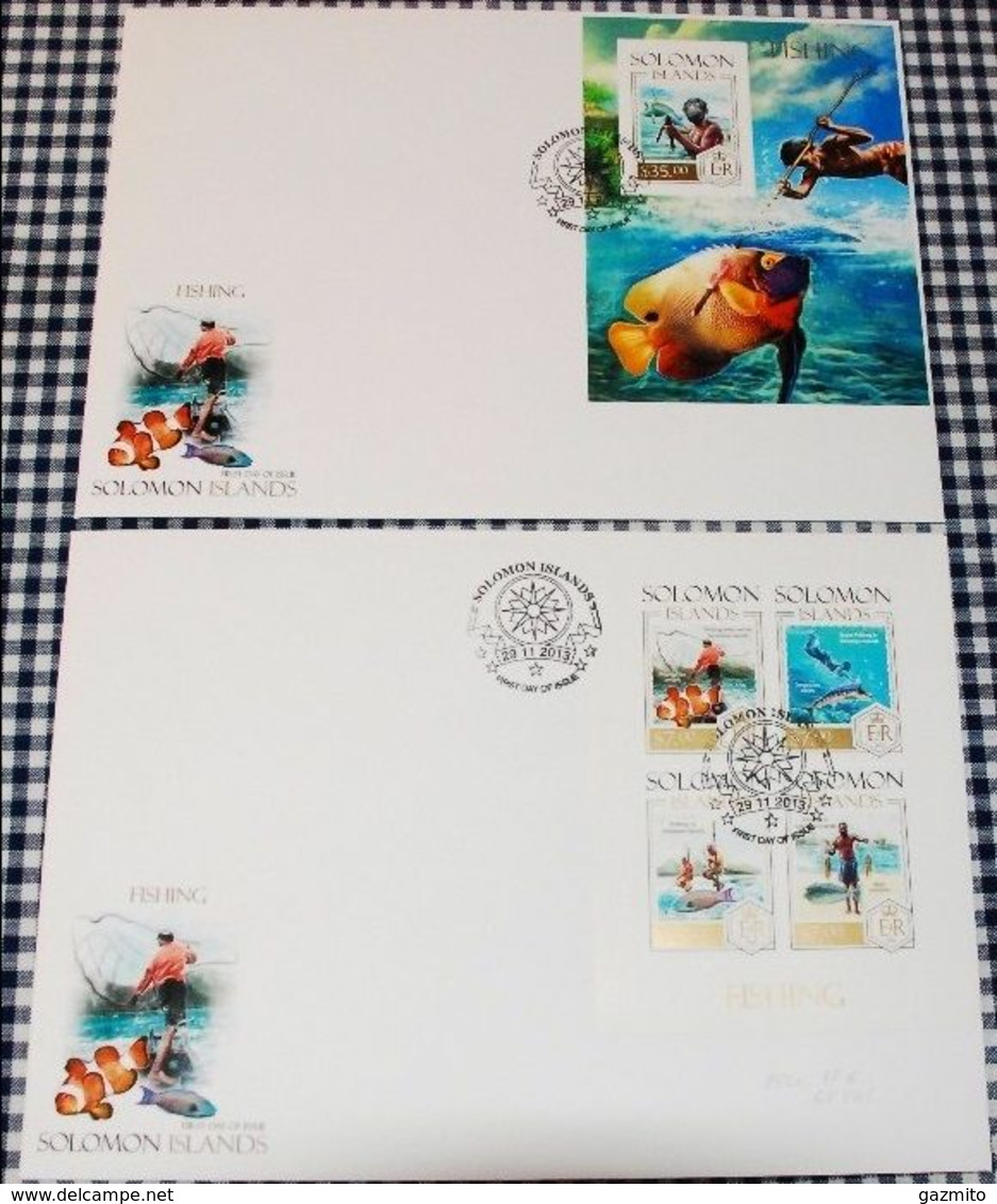 Salomon 2013, Fisher, Fish, Diving, 4val In BF +BF In 2FDC - Immersione