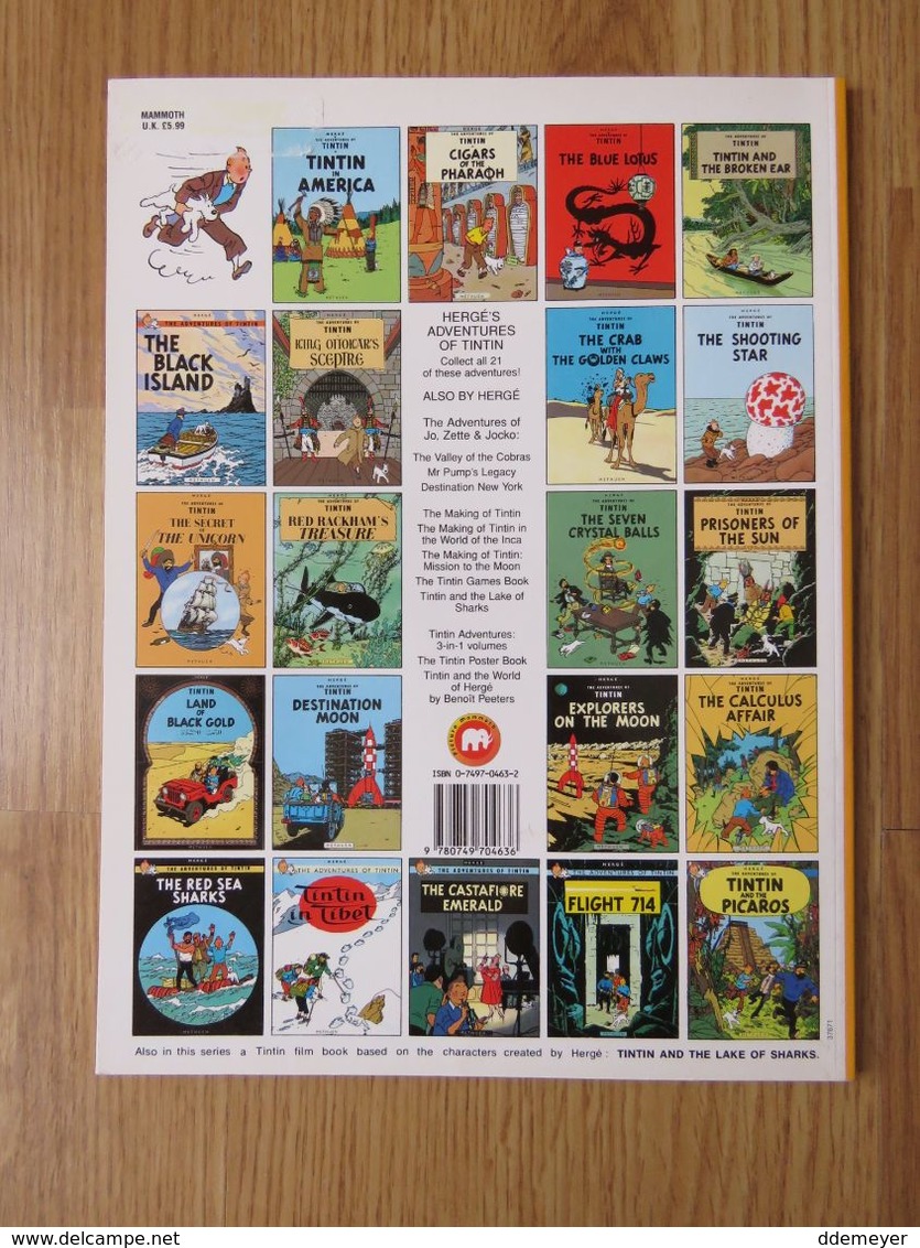 Tintin Red Rackham's Treasure Mommoth 2001 62p - Andere & Zonder Classificatie