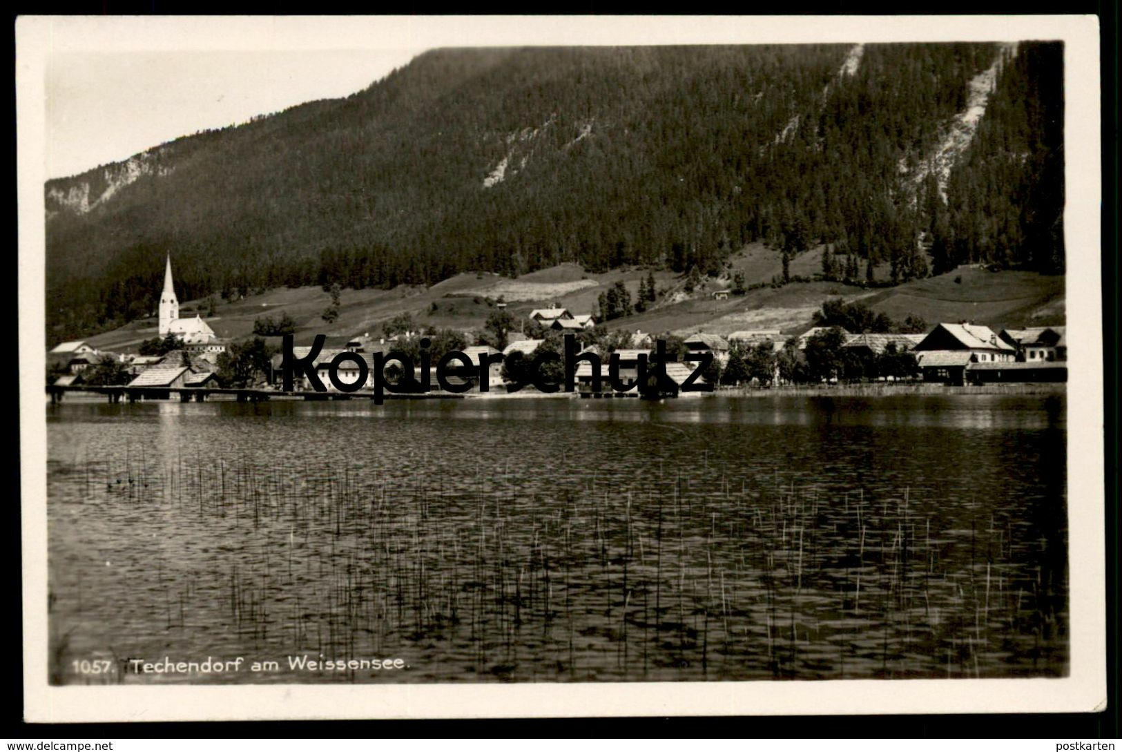 ALTE POSTKARTE TECHENDORF AM WEISSENSEE KÄRNTEN 1935 Österreich Austria Autriche Postcard Ansichtskarte AK Cpa - Weissensee