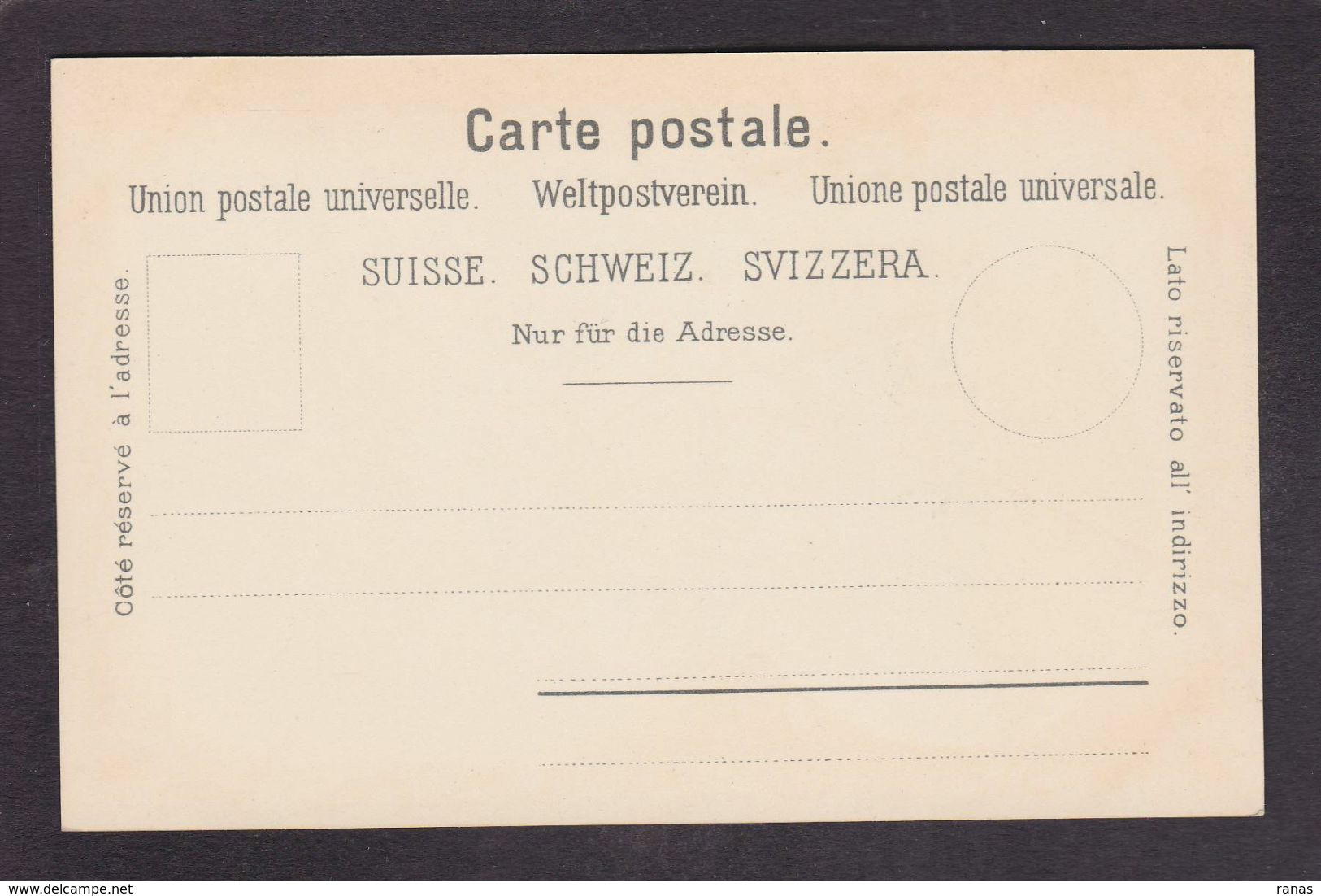 CPA Suisse Helvétia Schweiz Svizzera Non Circulé Litho Gruss Voir Scan Du Dos Uri - Altri & Non Classificati