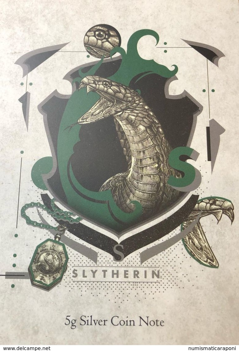 Niue  Harry Potter  Hogwarts  Slytherin Serpente 1$ 2020 Bu - Niue