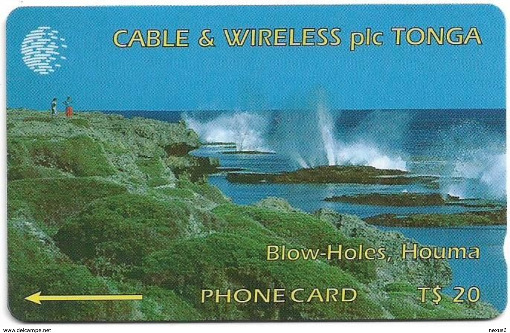 Tonga - Blow-Wholes, Houma, 1CTGC, 1994, 5.000ex, Used - Tonga