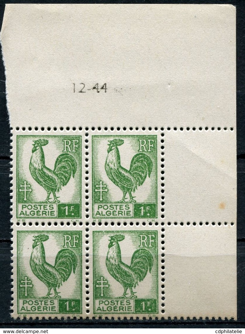 ALGERIE N°219 ** EN BLOC DE 4 DATE DU 12-44 - Unused Stamps