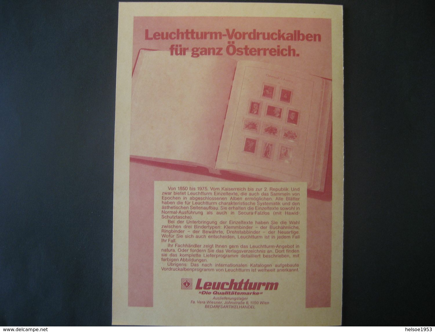 Österreich 1977- Gedenkblatt 50 Jahre ABSV Nr. 13323 - Essais & Réimpressions