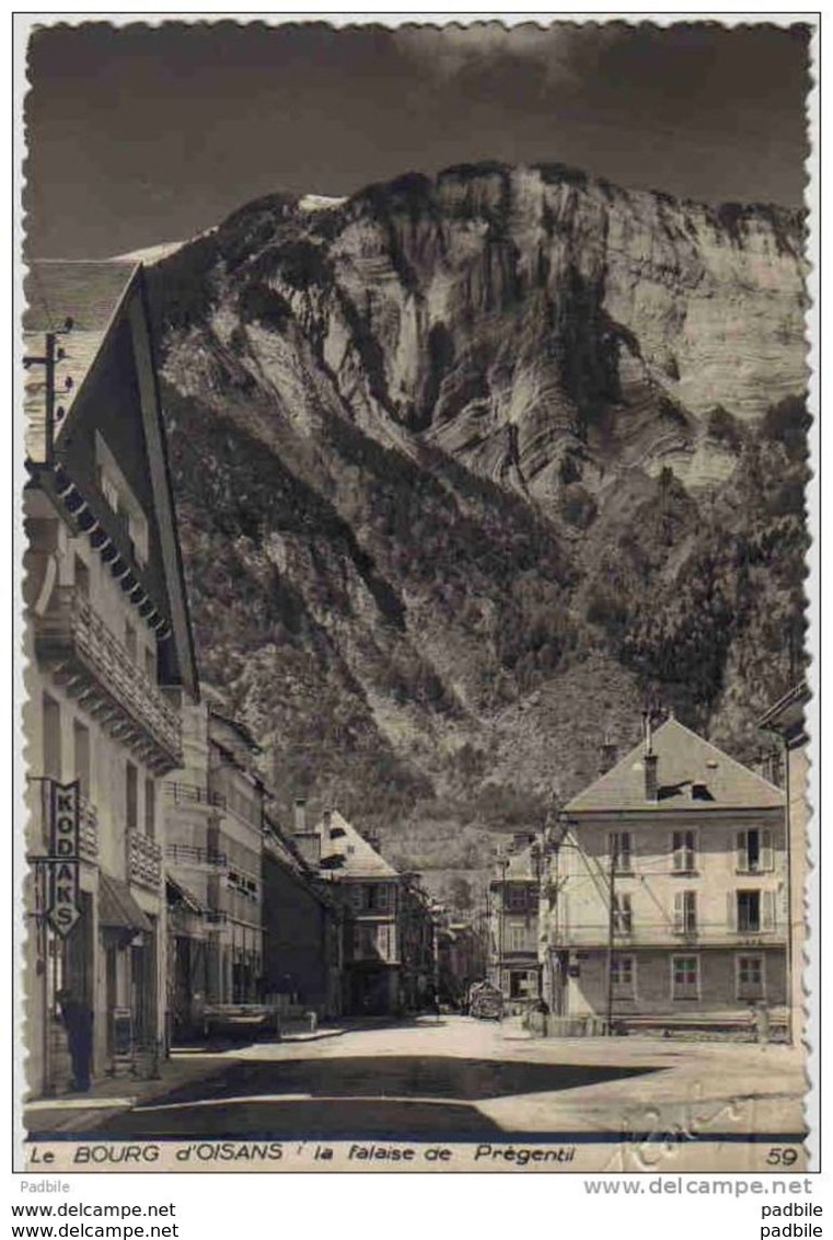 Carte Postale 38. Bourg-d'Oisans  Photographe Kodaks  La Falaise De Prégentil Trés Beau Plan - Bourg-d'Oisans