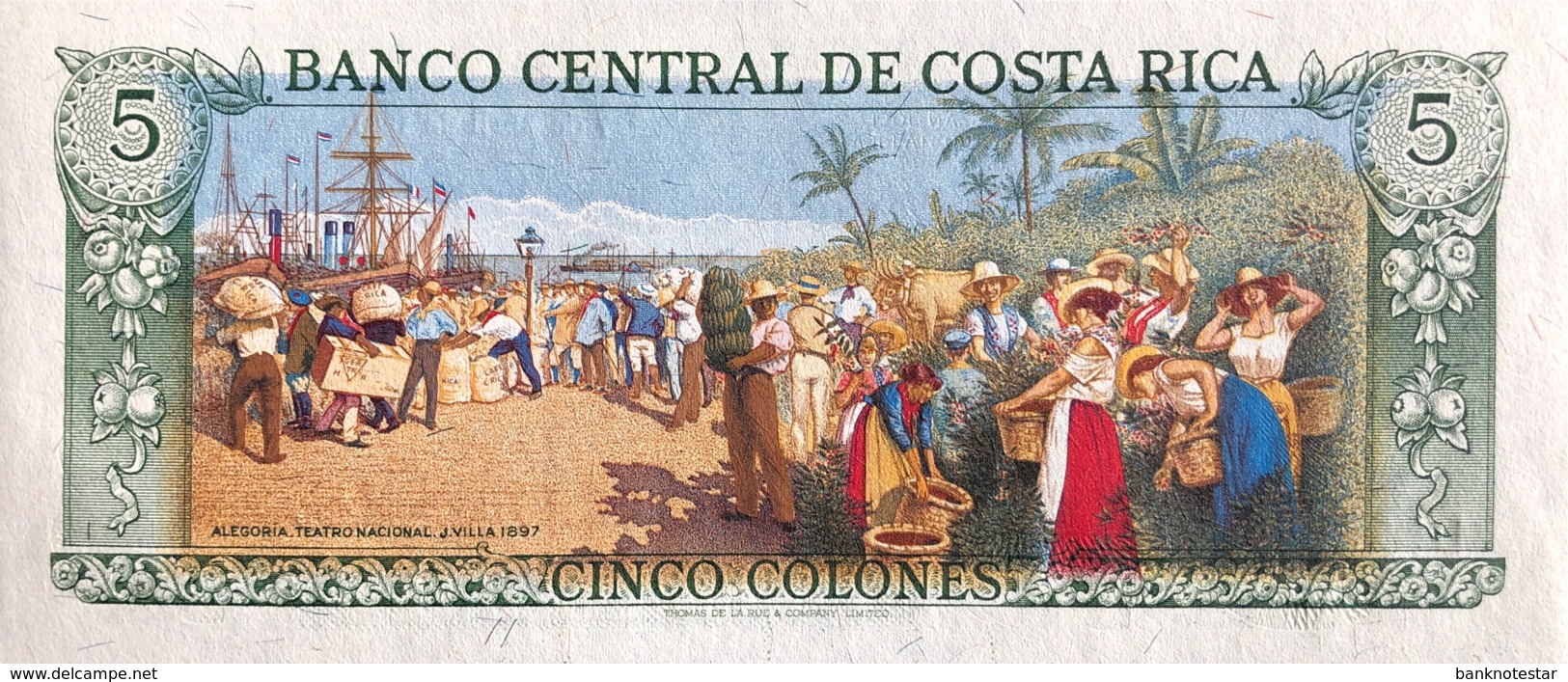 Costa Rica 5 Colones, P-236d (7.4.1983) - UNC - Costa Rica