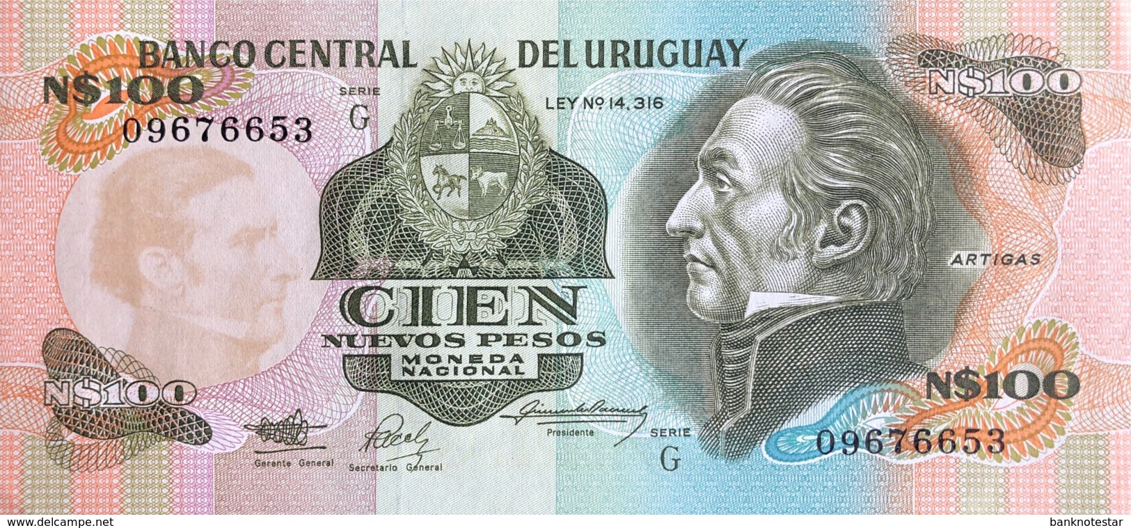 Uruguay 100 Nuevos Pesos, P-62A (1987) - UNC - Uruguay
