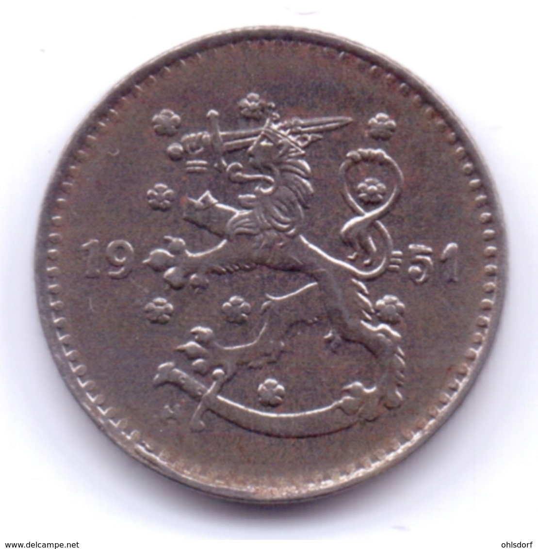 FINLAND 1951: 1 Markka, KM 30b - Finnland