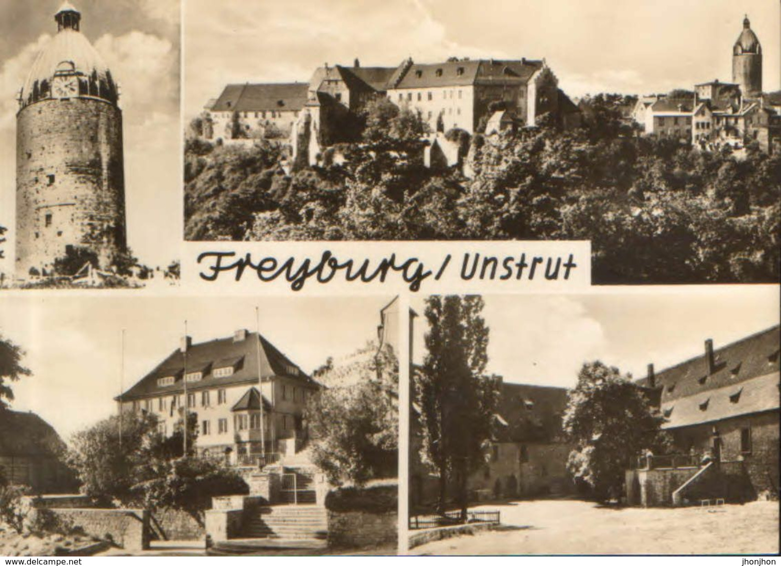 Germany - Postcard Written 1970 - Freyburg(Unstrut) -  Images From The City  - 2/scans - Freyburg A. D. Unstrut