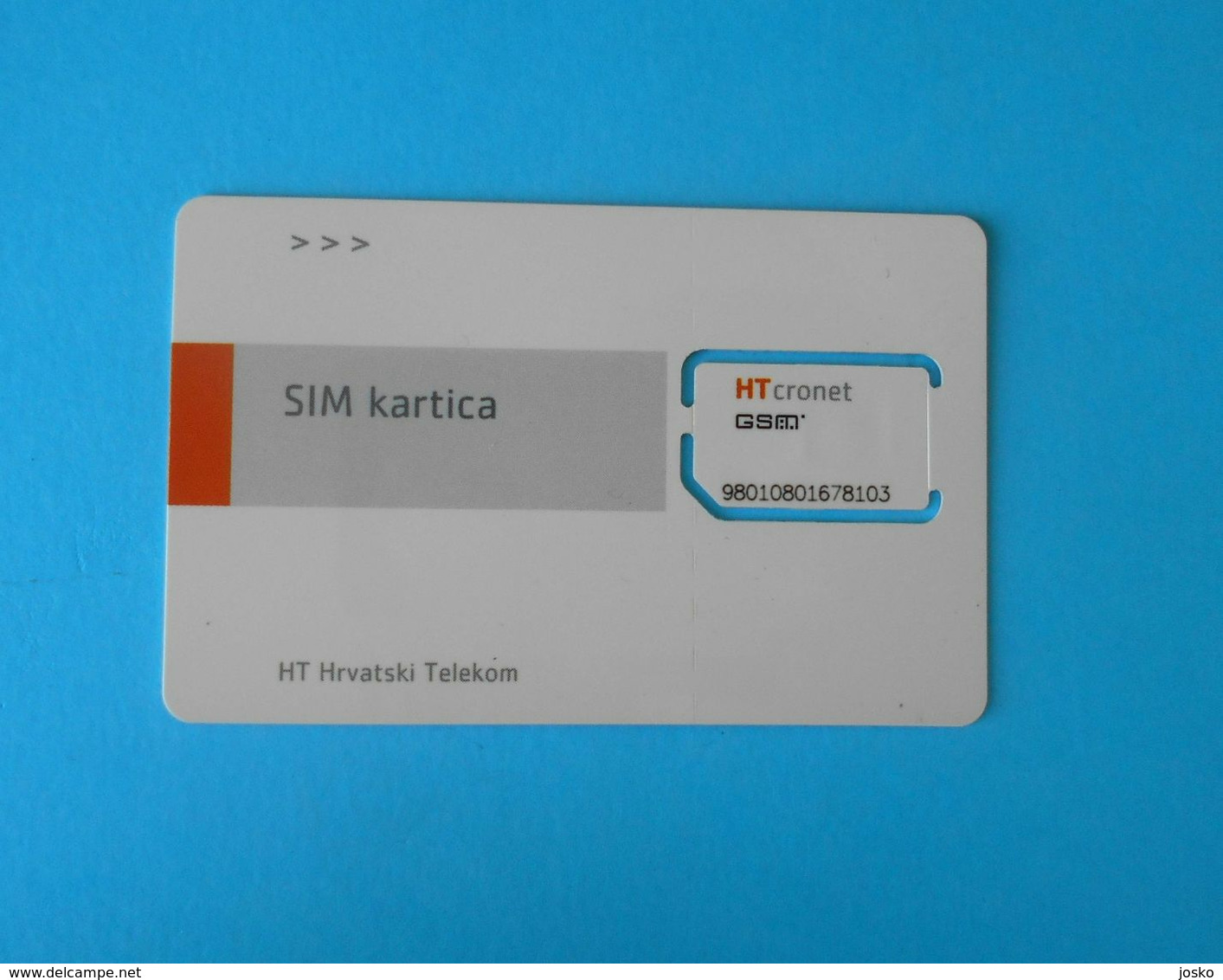 HT CRONET - Croatia GSM SIM Card With Chip - Old And Rare Issue * MINT CARD - NEVER USED * Hrvatski Telekom - Telekom-Betreiber