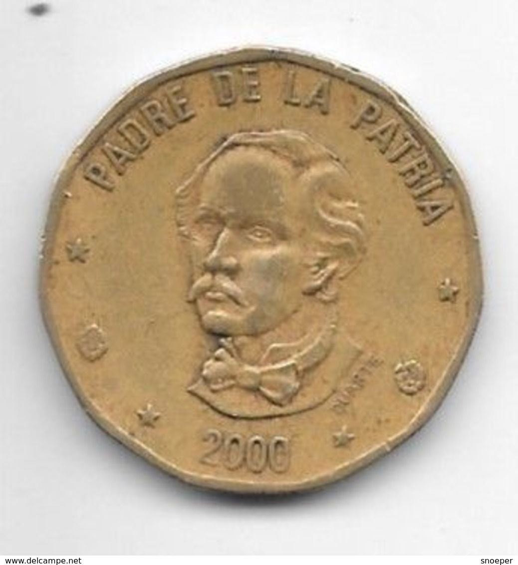 *dominican Republic 1  Peso 2000  Km 80.2 - Dominicaine