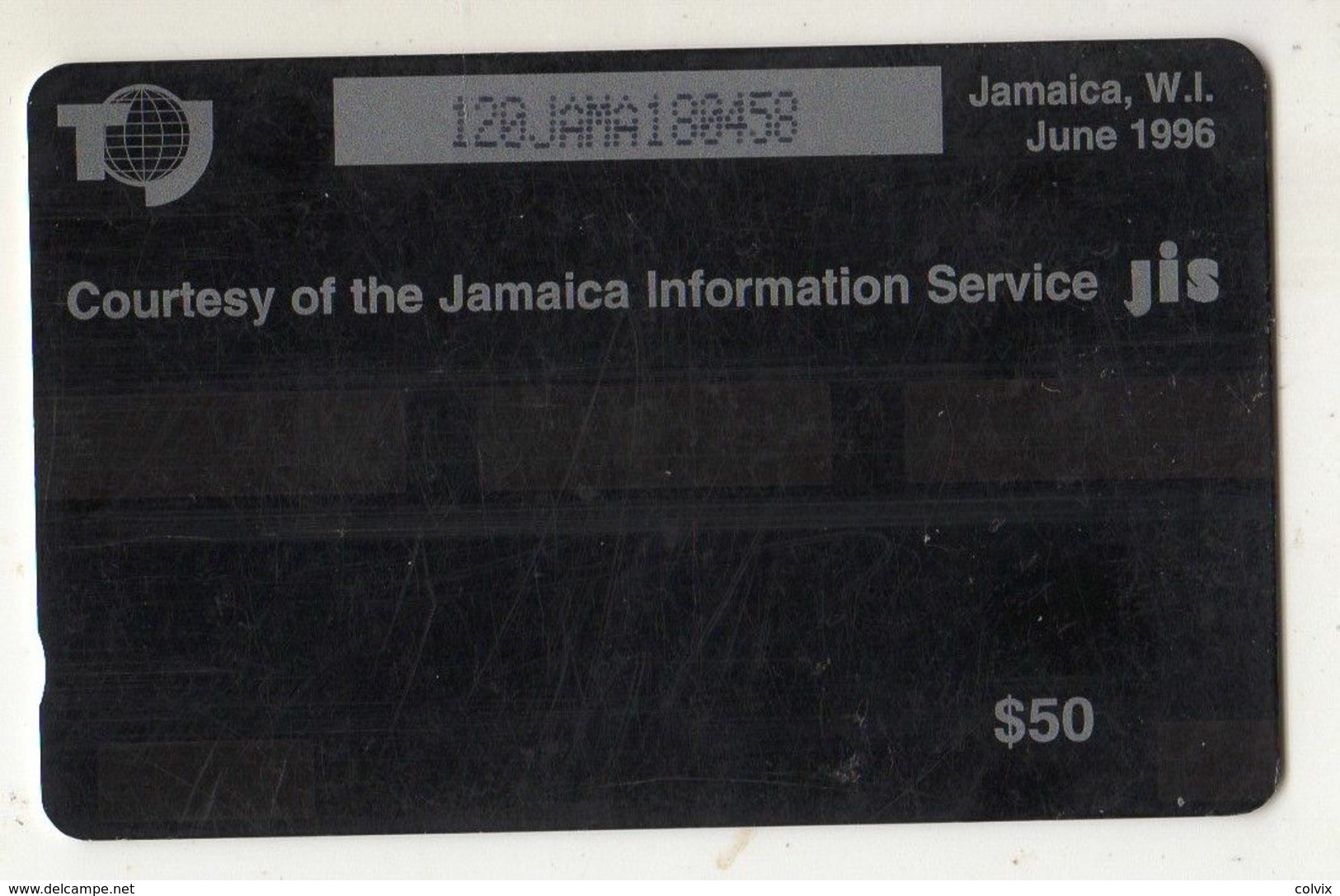 JAMAIQUE TELECARTE REF MV CARD JAM-120A $50 CN120JAMA FRUIT ACKEE DATE 1996 - Jamaica