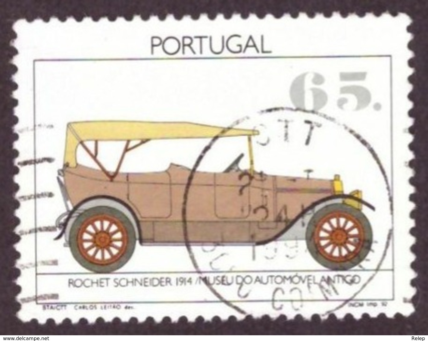 Portugal 1992 -  Museu Do Automóvel Antigo - Oeiras   65$00 - TB - - Usado