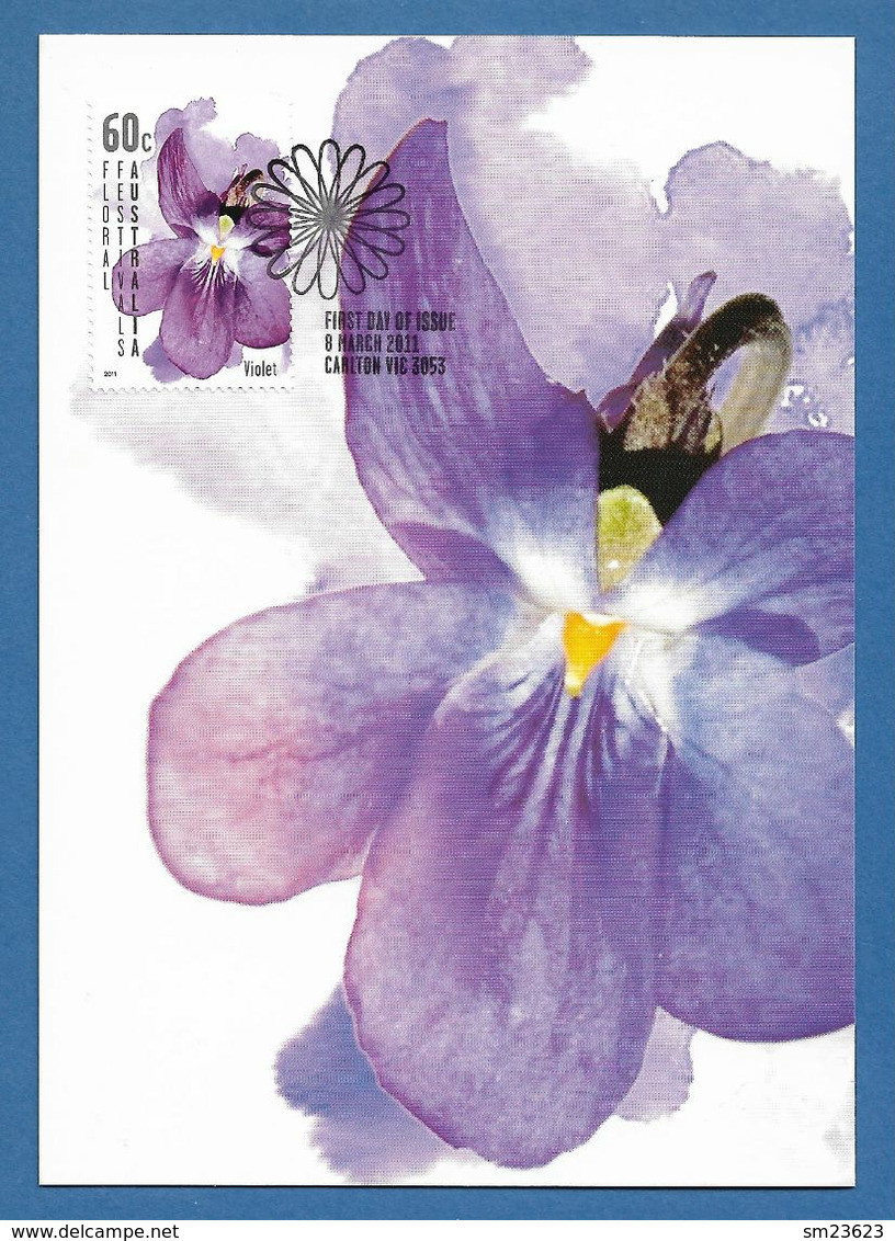 Australien 2011 Mi.Nr. 3533 , Violet - Maximum Card - First Day Of Issue 8.March 2011 - Cartas Máxima