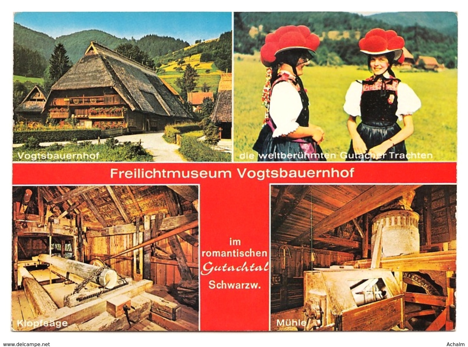 Freilichtmuseum Vogtsbauernhof Im Gutachtal Im Schwarzwald - 4 Ansichten - Gutach (Schwarzwaldbahn)