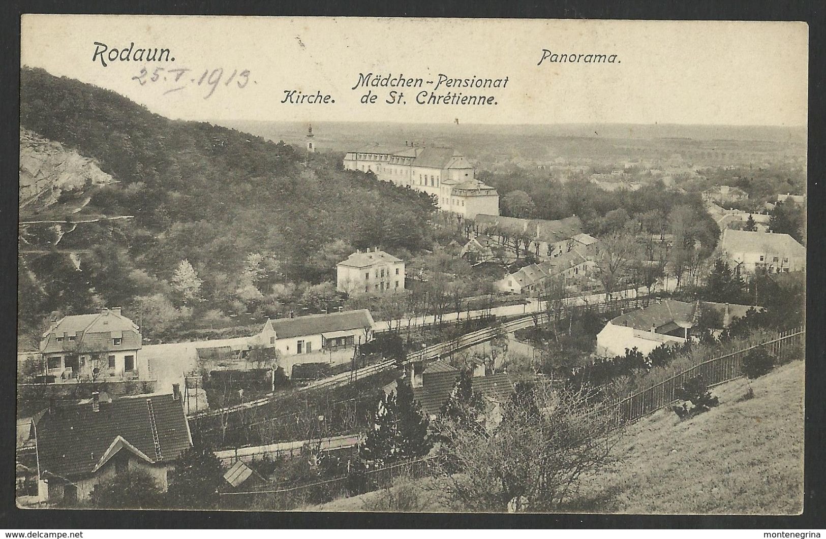 AUSTRIA RODAUN Madchen-pensionat De St. Chretienne 1912 Old Postcard (see Sales Conditions) 02363 - Trieben