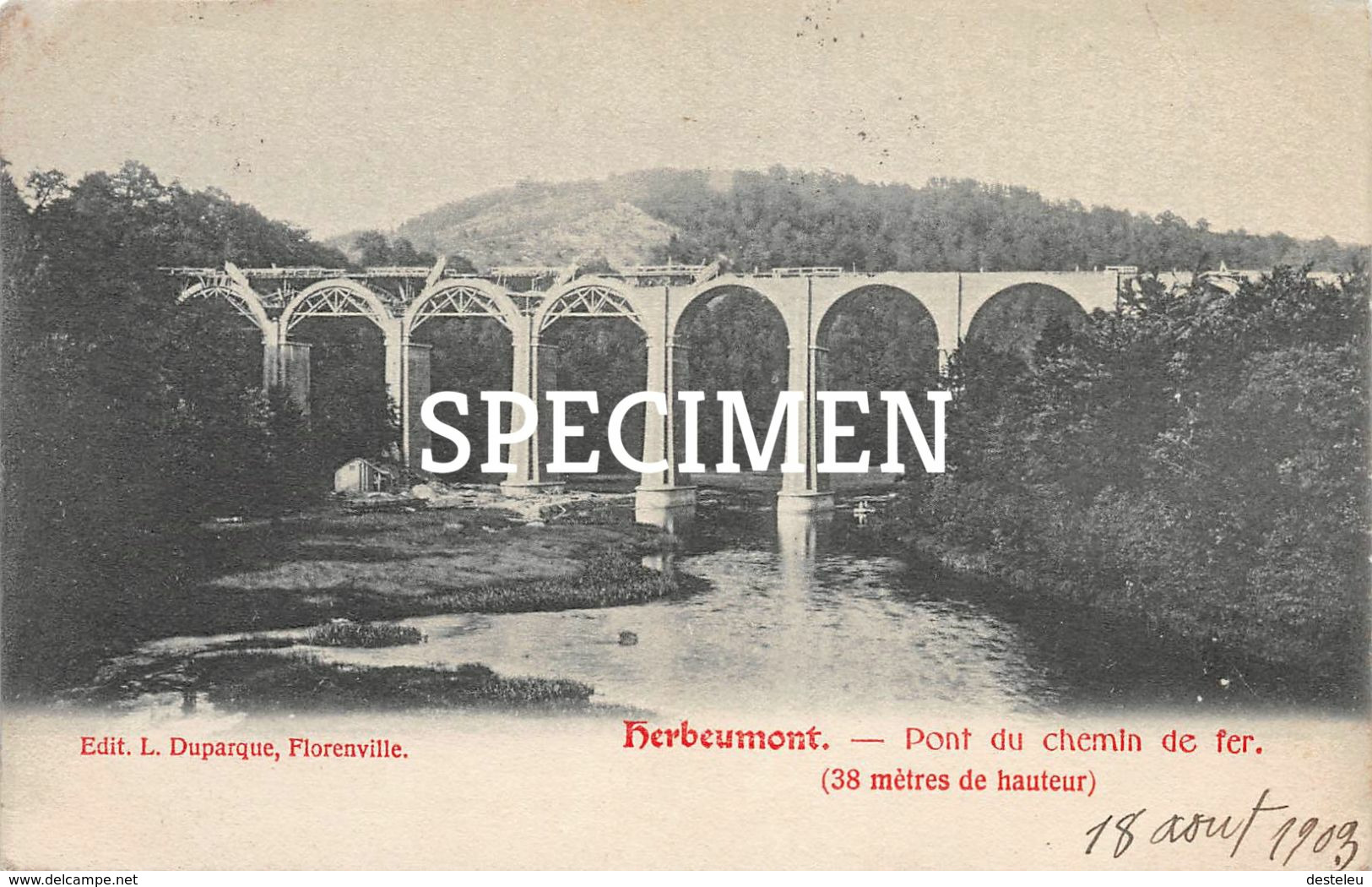 Pont Du Chemin De Fer - Herbeumont - Herbeumont