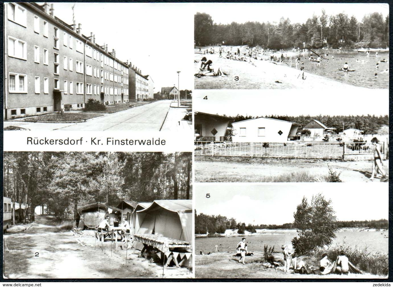 D8396 - Rückersdorf Kr. Finsterwalde - Neubauten Zeltplatz - Bild Und Heimat Reichenbach - Finsterwalde