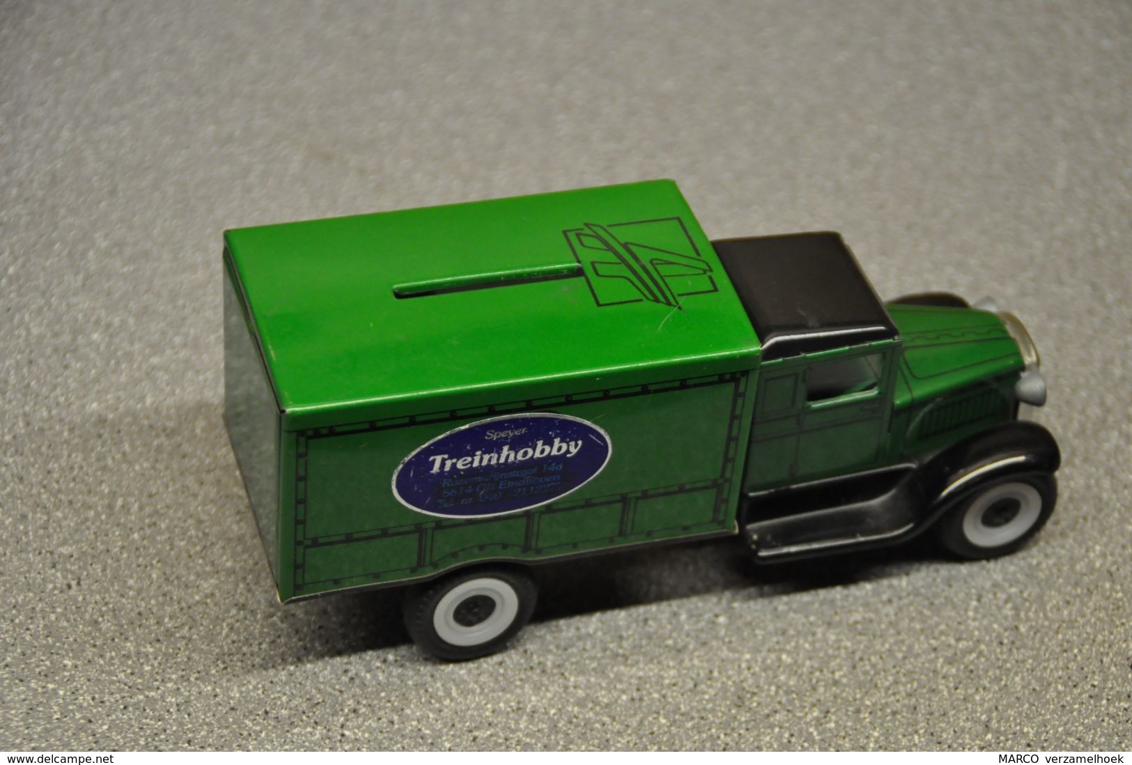 Oude Truck-camion Speyer Treinhobby Eindhoven Spaarpot - Camions, Bus Et Construction