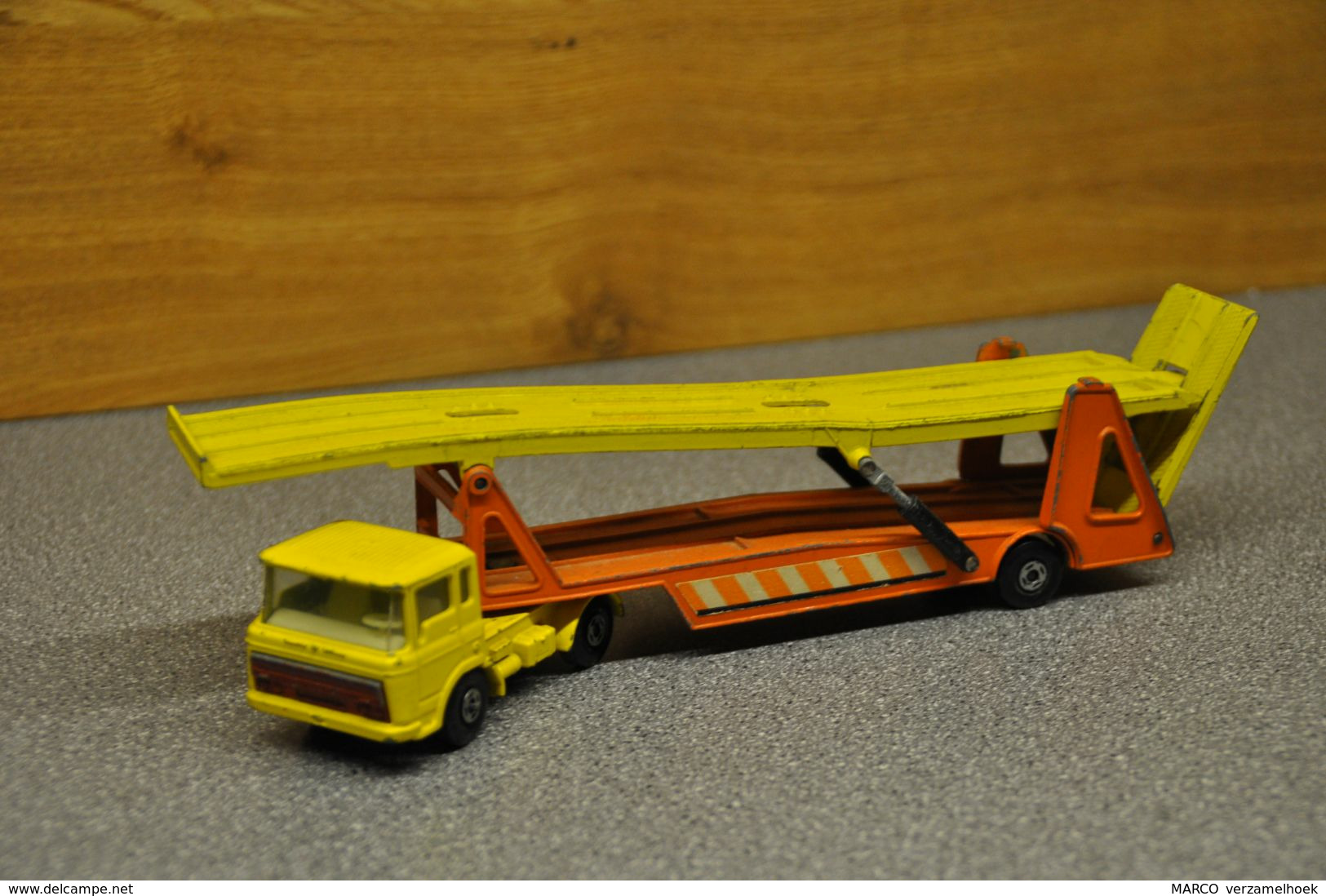 DAF Car Transporter Matchbox By Lesney Super Kings 1970 - Vrachtwagens, Bus En Werken