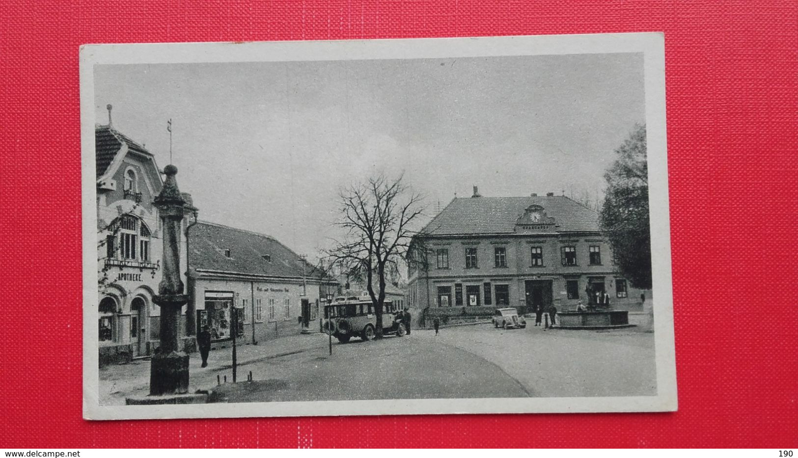 Schrems.Hauptplatz Mit Sparkasse Und Pranger.APOTHEKE - Schrems