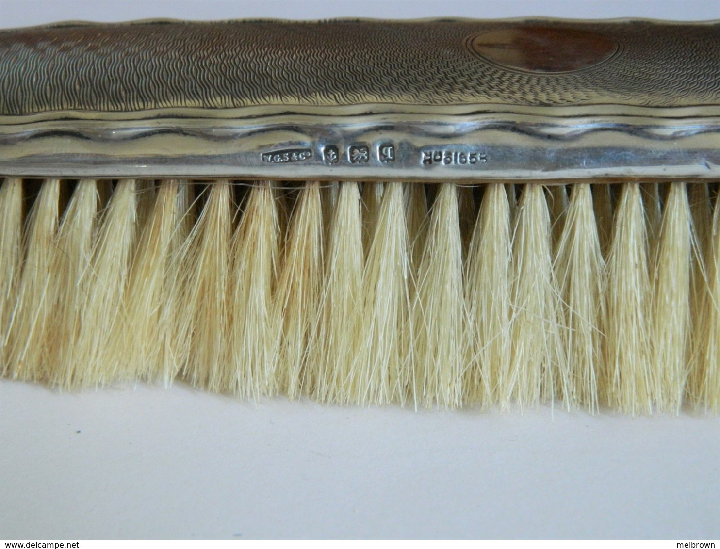 Vintage Silver Hairbrush Two Piece Set - Argenterie