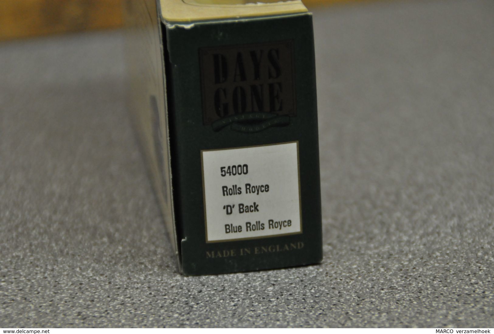 54000 Rolls Royce "D" Back Bleu Days Gone Premium Collection Made In England - Sonstige & Ohne Zuordnung