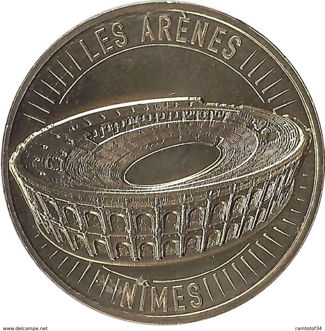 2019 MDP301 - NIMES - Les Arènes De Nimes 5 (vue Aérienne) / MONNAIE DE PARIS - 2019