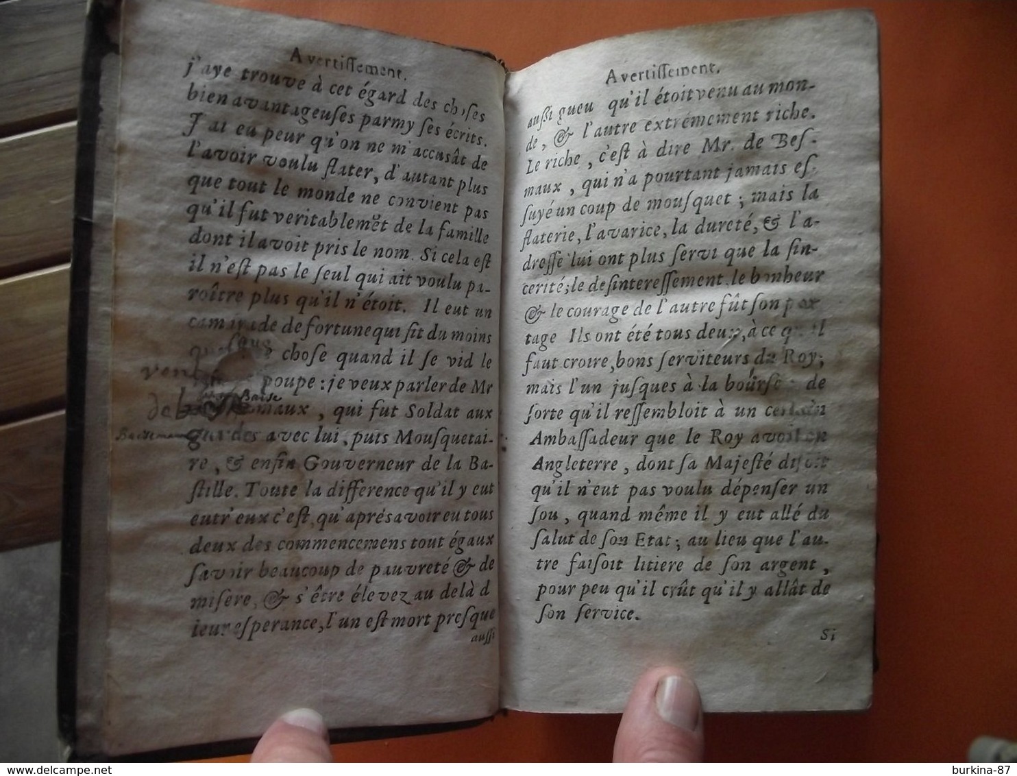 LES MÉMOIRES de D'ARTAGNAN,  1700, 2 tomes , livres rares