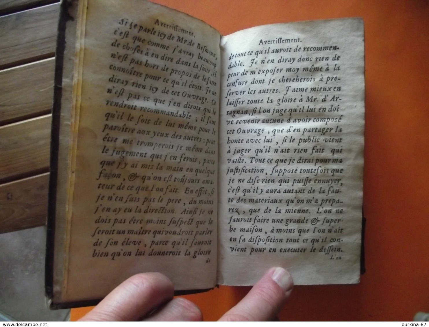 LES MÉMOIRES de D'ARTAGNAN,  1700, 2 tomes , livres rares