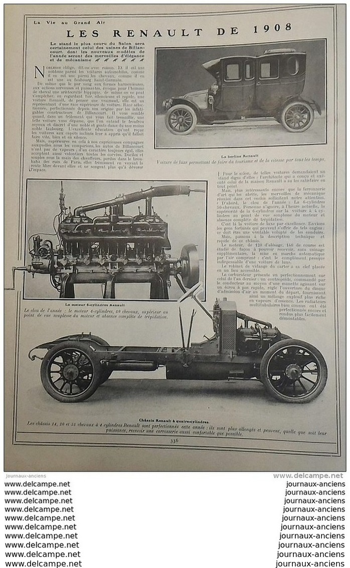 1907 LA VIE AU GRAND AIR N° 478 - NUMÉRO SPECIAL -  82 PAGES - A VOIR - Autres & Non Classés