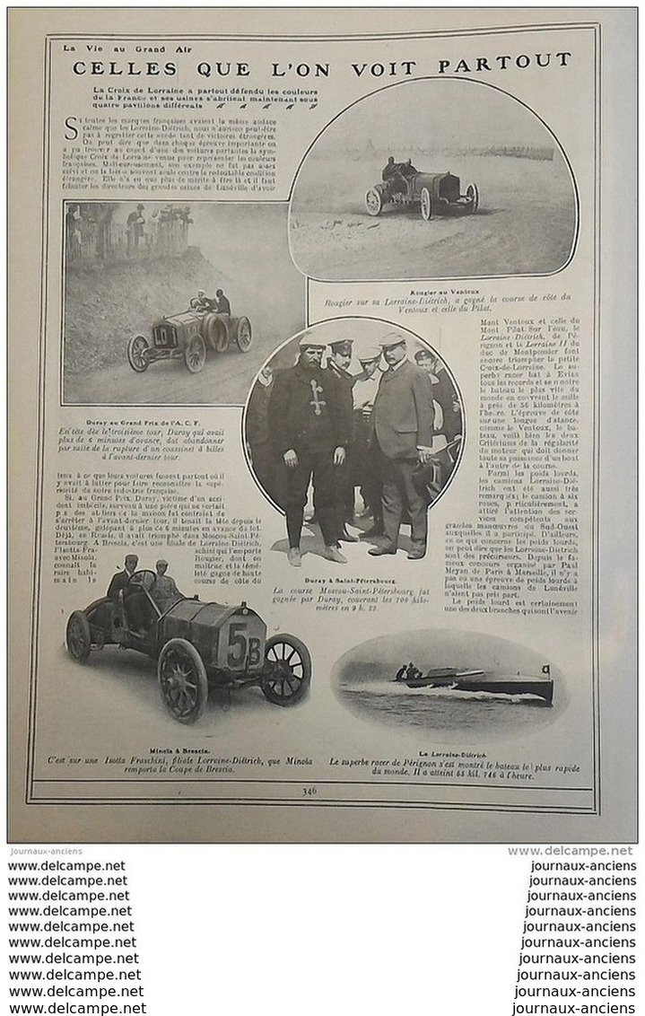 1907 LA VIE AU GRAND AIR N° 478 - NUMÉRO SPECIAL -  82 PAGES - A VOIR