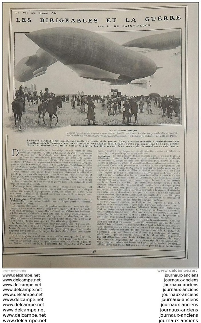 1907 LA VIE AU GRAND AIR N° 478 - NUMÉRO SPECIAL -  82 PAGES - A VOIR