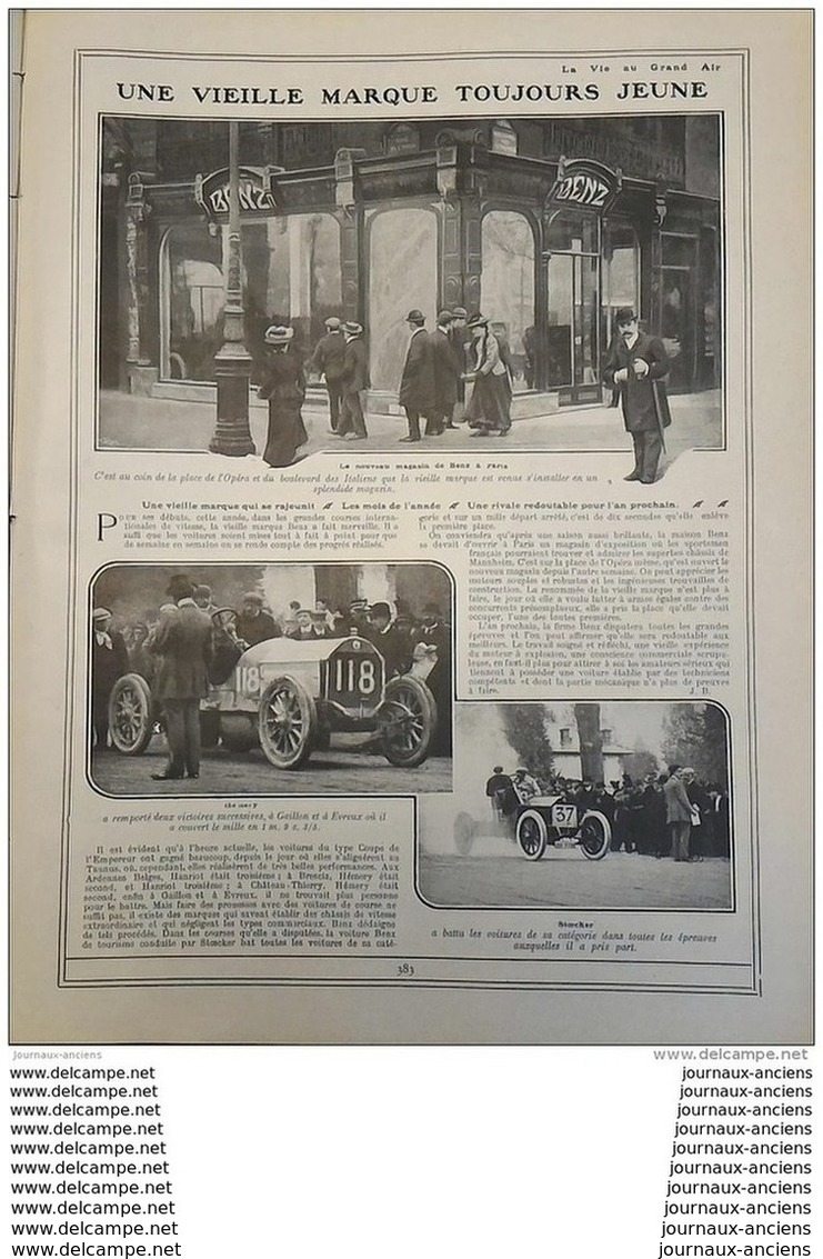 1907 LA VIE AU GRAND AIR N° 478 - NUMÉRO SPECIAL -  82 PAGES - A VOIR