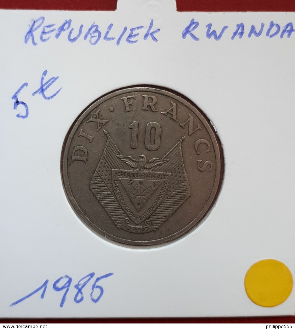 10 Francs 1985 Republiek Rwanda - Rwanda