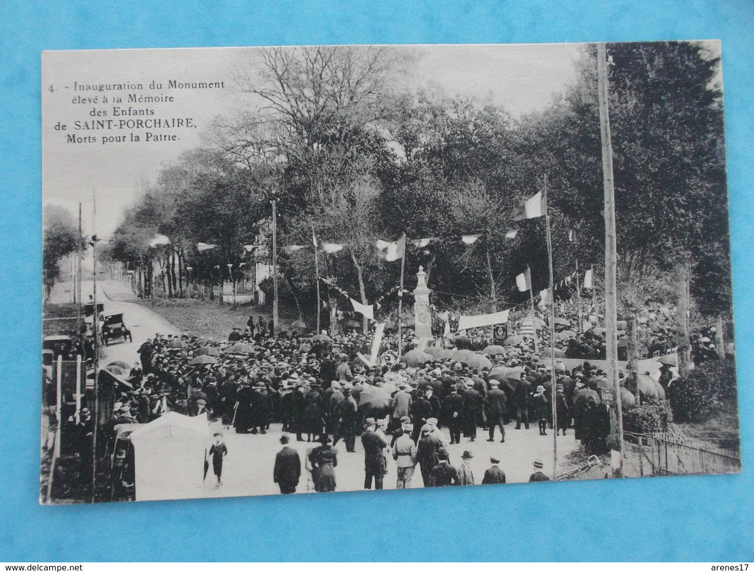 17 : SAINT-PORCHAIRE : INNAUGURATION Du MONUMENT élevé à La MEMOIRE Des ENFANTS , Animée, C.P.A.,en Bon état - Einweihungen