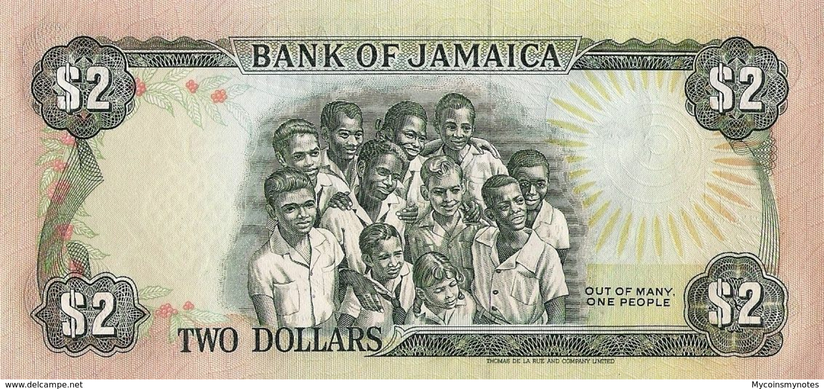 JAMAICA, 2 DOLLARES, 1993, P78, UNC - Jamaica