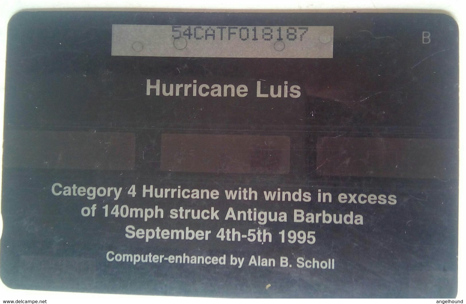 54CATF EC$20 Hurricane Luis No Slash V/n - Antigua Et Barbuda