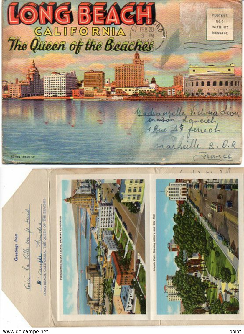 Dépliant 20 Vues - Long Beach - California - The Queen Of The Beaches   (119640) - Long Beach