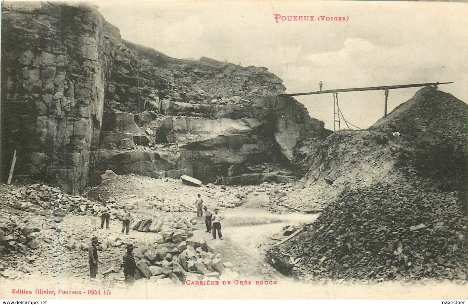 POUXEUX Carrières De Grès Rouge - Pouxeux Eloyes