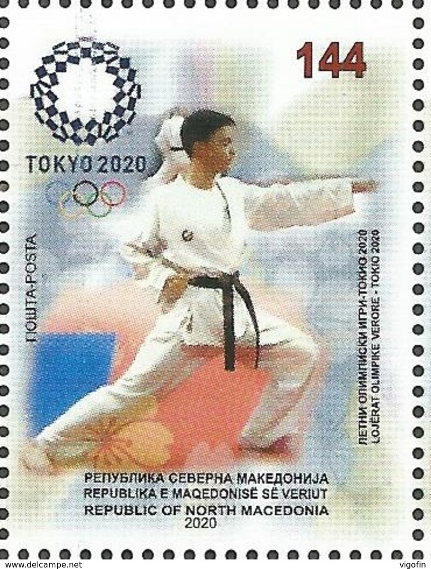 NMK 2020-01 OLYMPIC GAMES TOKYO, NORTH MACEDONIA. 1v, MNH - Zomer 2020: Tokio