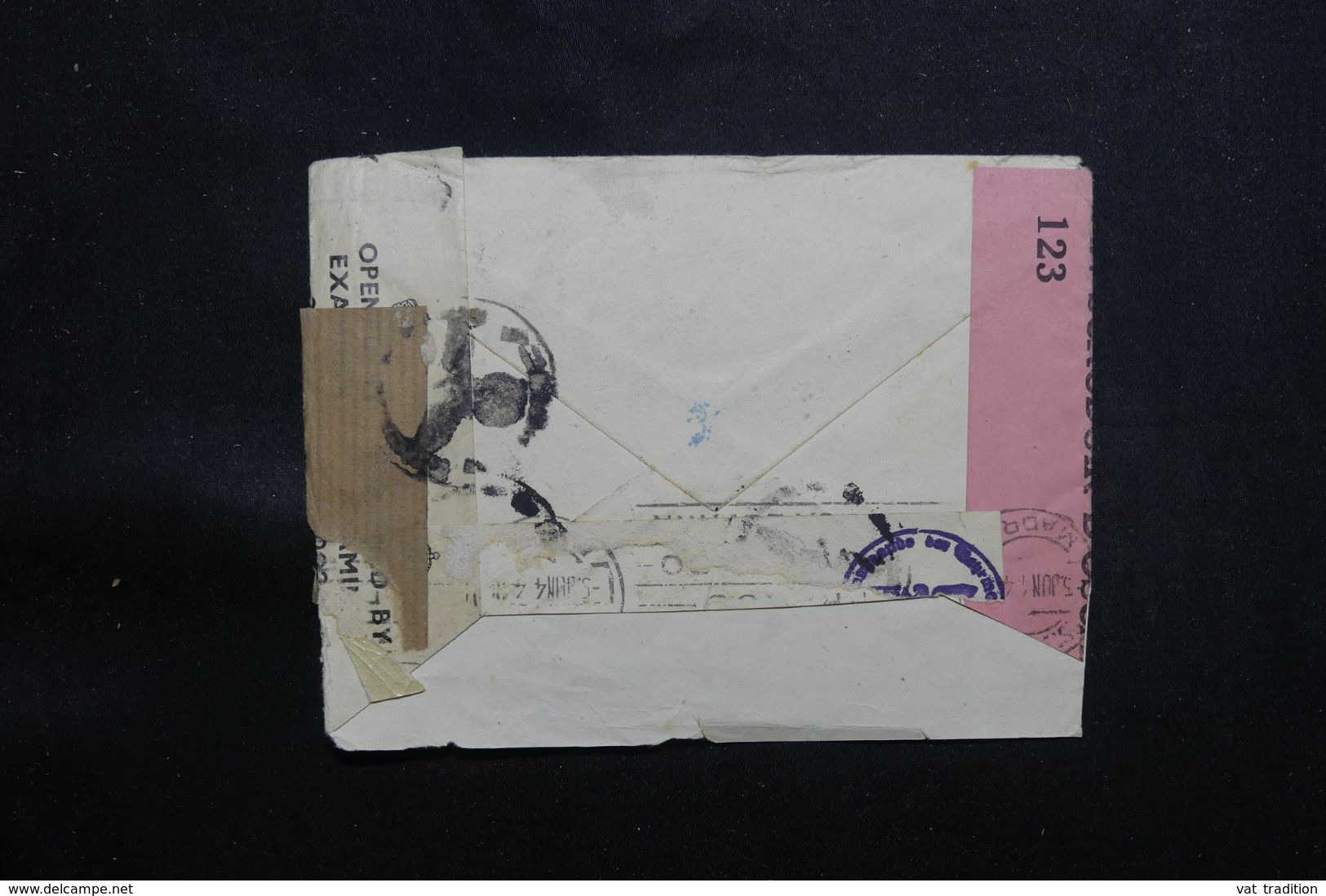 IRLANDE - Enveloppe  Pour La France En 1944 Avec Contrôle Postal - L 65027 - Briefe U. Dokumente