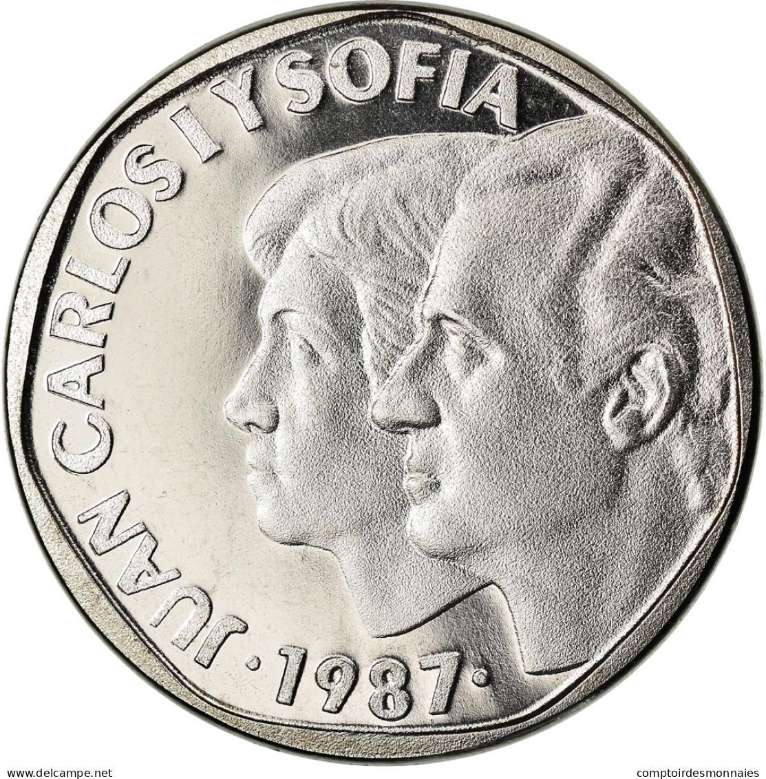 Monnaie, Espagne, Juan Carlos I, 500 Pesetas, 1987, Madrid, Proof, FDC - 500 Peseta