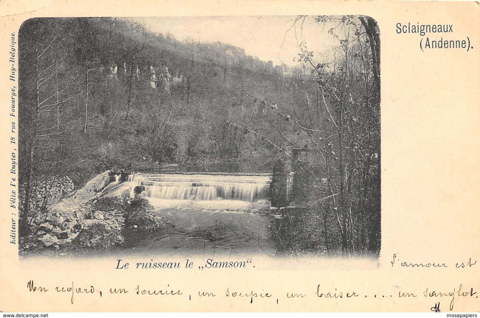 Sclaigneaux - Le Ruisseau Le Samson - 1901 - Andenne