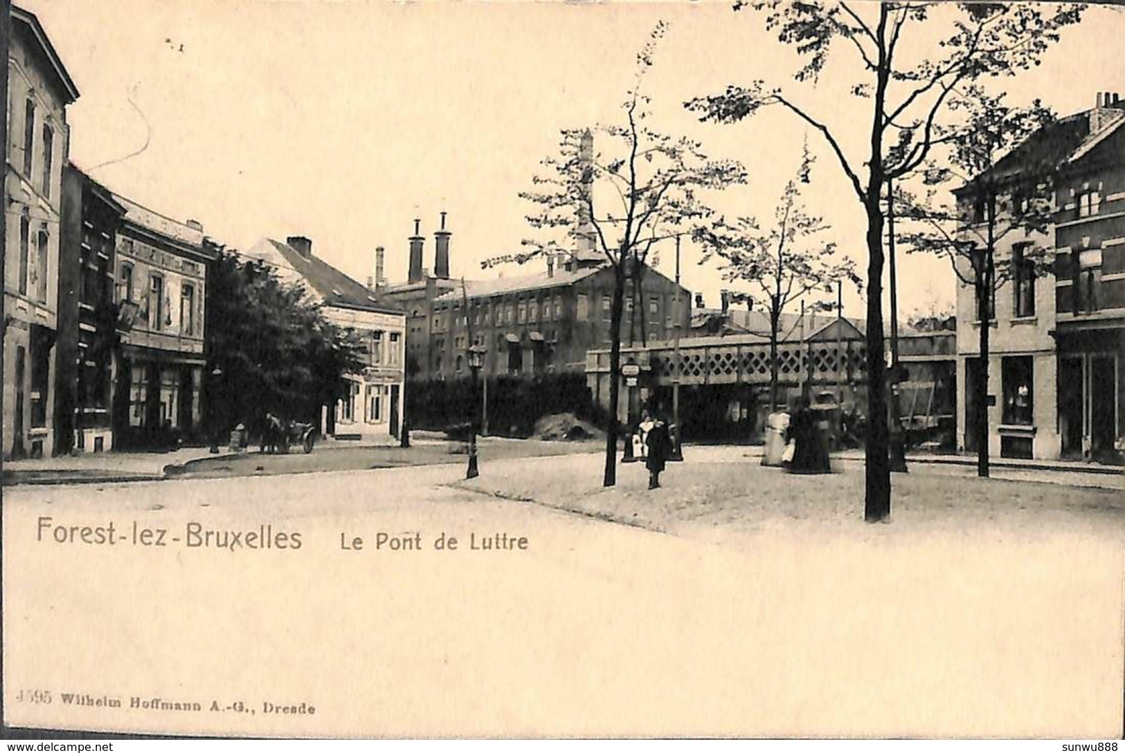 Forest - Le Pont De Luttre (animée, Wilhelm Hoffmann Café Laiterie Précurseur) - Forest - Vorst