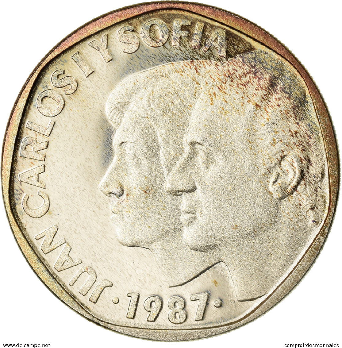 Monnaie, Espagne, Juan Carlos I, 500 Pesetas, 1987, Madrid, Proof, SPL, Argent - 500 Pesetas
