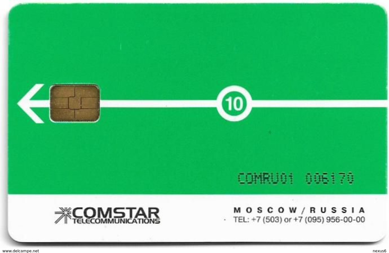 Russia - Comstar (chip) - Green Advertising, Art, 2001, 10$, 10.000ex, Used - Russia
