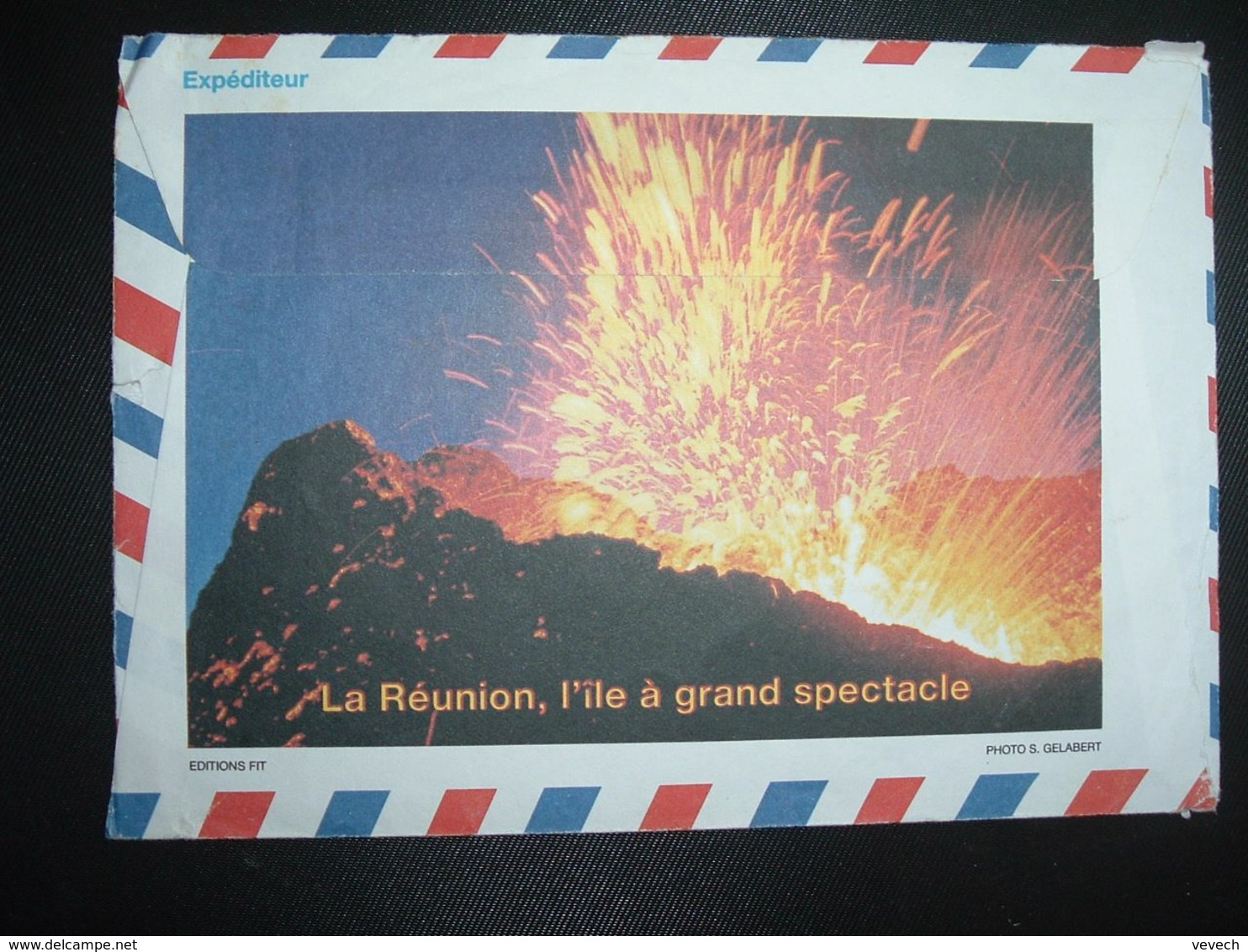 LETTRE Illustrée LA REUNION L'ILE A GRAND SPECTACLE VIGNETTE G2 à 0005,70 Du 05 03 87 ST DENIS RP 97400 - 1961-....