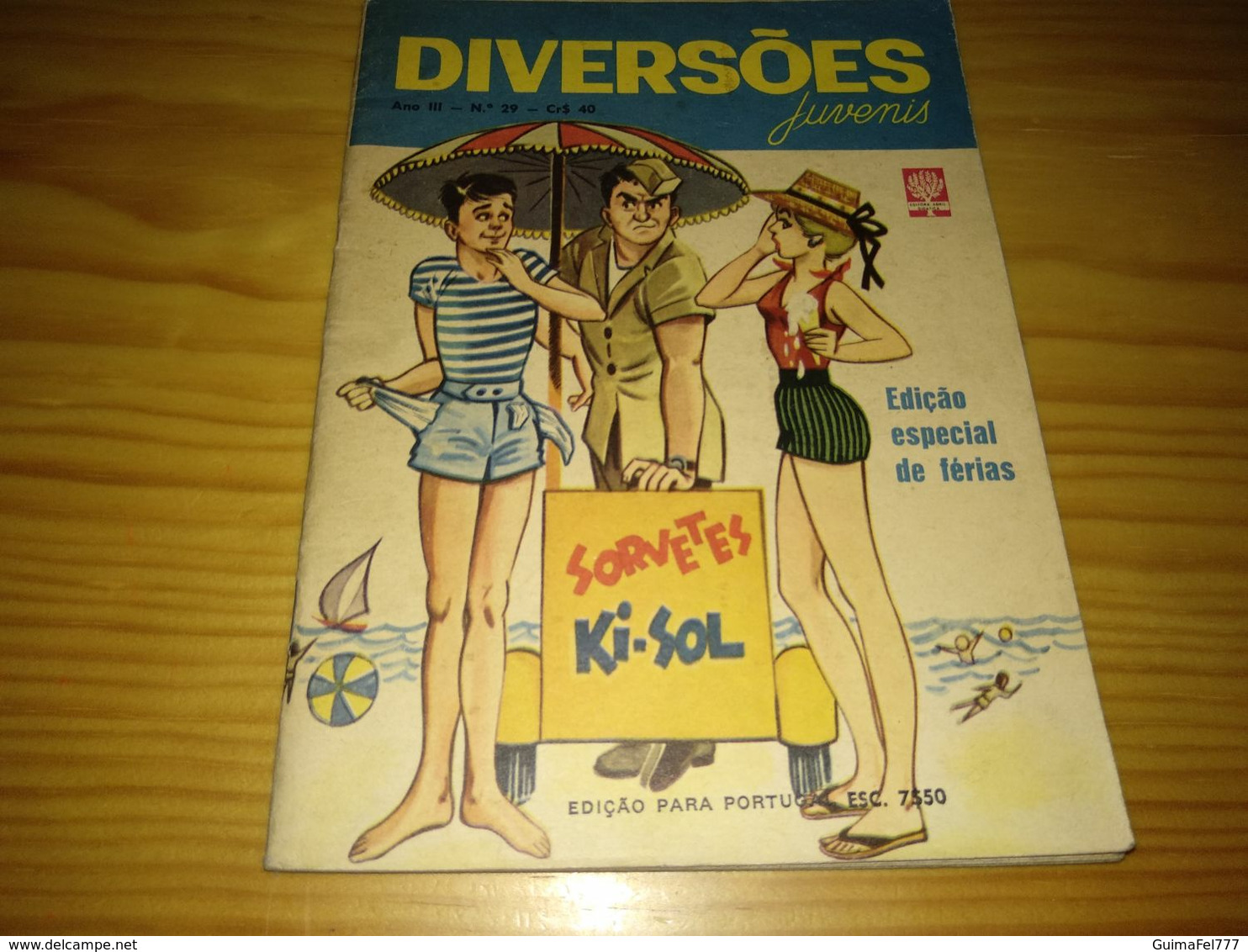 Revista Brasileira "Diversões Juvenis Nº 29, Janeiro De 1963 - Giovani