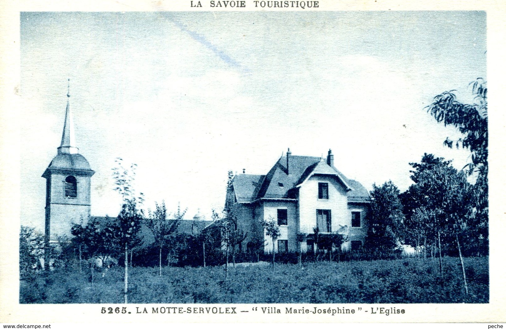 N°2057 R -cpa La Motte Servolex "villa Marie Joséphine- L'église- - La Motte Servolex